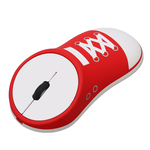 2,4G Shoe Wireless Mouse 1200DPI Slank Optisk Bærbar Søt Ergonomisk Design Oppladbar Mus med USB-mottaker for PC
