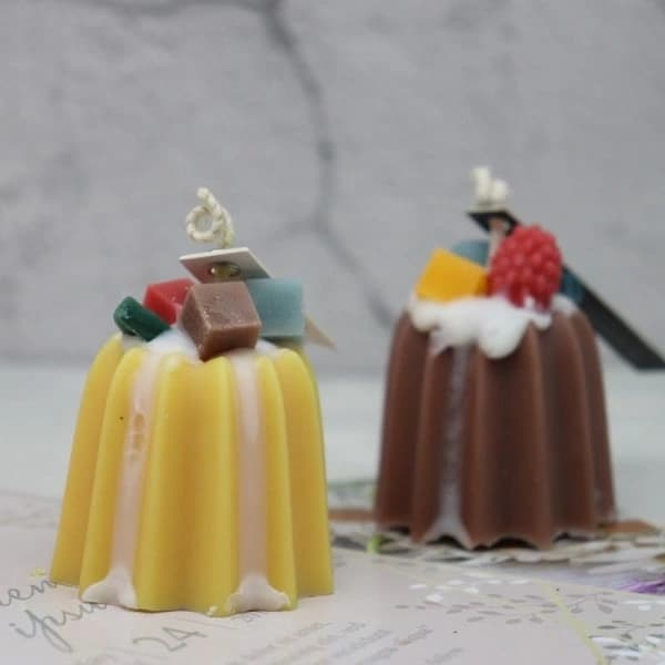 Ljusformar ljus stearinljus DIY gjutformar i silikonform pudding