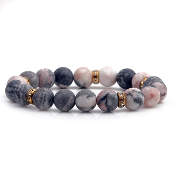 Rose Quartz Armband Kristaller Och Healing Stones Smycken | Ångest lugnande stress