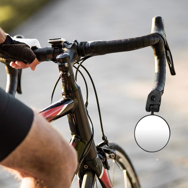 Sykkelspeglar, konveks styrespeil 360° justerbar High Definition sykkelspegel for Mountain Road Bike Motorcycle Cykel (2 P