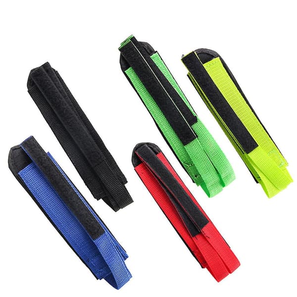 Cykelpedalremmar - Hållbara nylonfotstöd - 2-pack, blå
