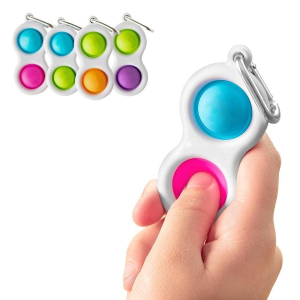 3-pakning - Mini Simple Dimple Pop It Fidget Leksaker - Leke