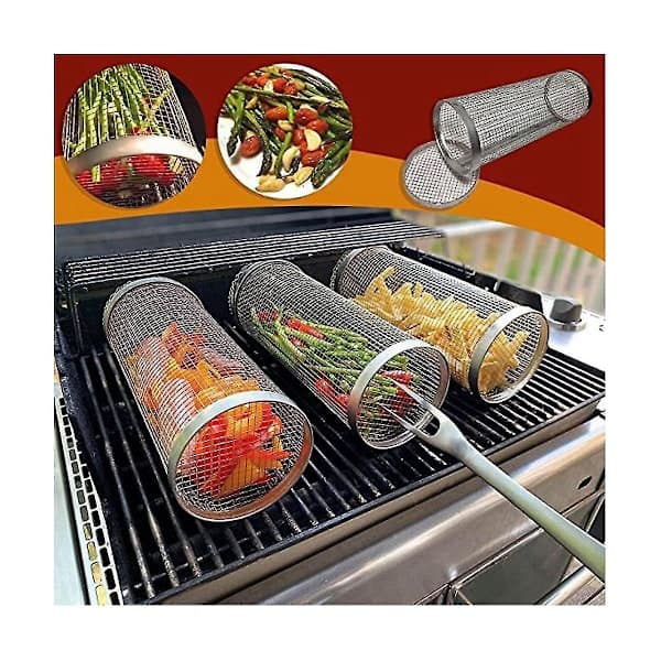 2 Rustfrie Runde Grillkurver - Kompatible med Ulike Merker