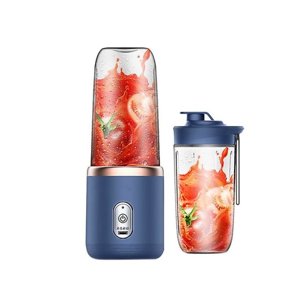 Blades Juicer Blender Med Juicer Cup og Lock Bärbar USB Opladningsbar Liten Frukt Juice Mixer Machine