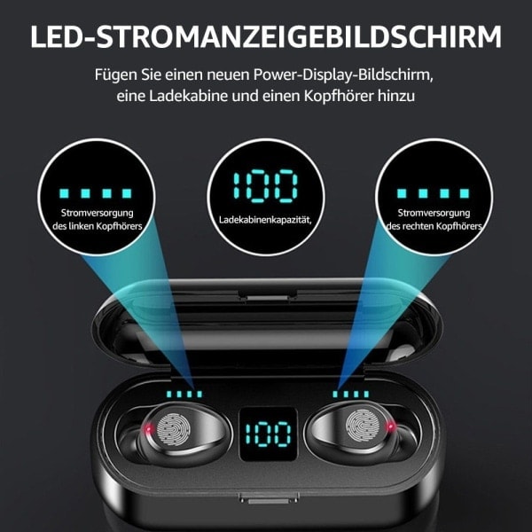 In-ear hovedtelefoner, til Samsung Android Iphone trådløse hovedtelefoner_paris