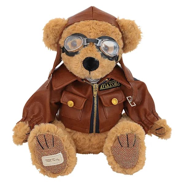 Pilotbjörn, Harley Biker -nalle pehmolelu 28cm