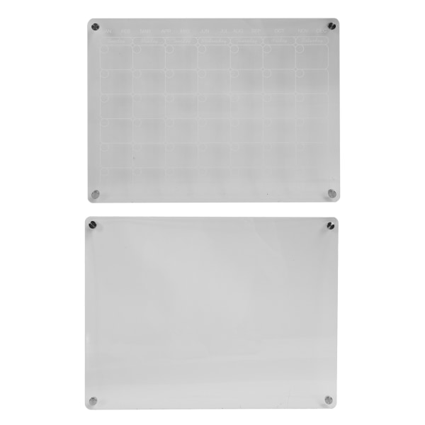 Jääkaapin Dry Erase Board läpinäkyvä magneettitallennuskalenteritaulu Alzheimer-potilaille