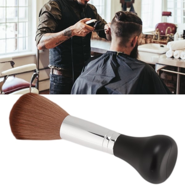 Professionell salongstylist Barberhals Ansikte trasigt hår Duster hårklippverktyg Svart