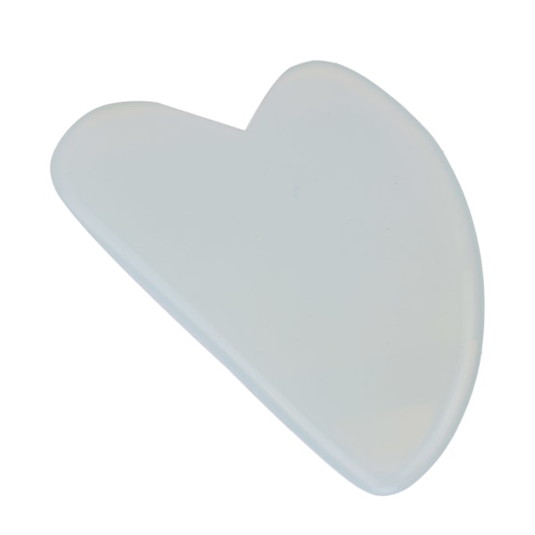 Gua Sha Board valkoinen opaalikivi sydämen muotoinen kaapiva hierontatyökalu kasvoille, kaulalle