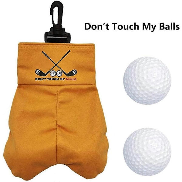 Golfboll Förvaringsväska, Portabel Golfboll Bärväska Fickhållare, Rör Inte Min Boll Roligt Lås.pa