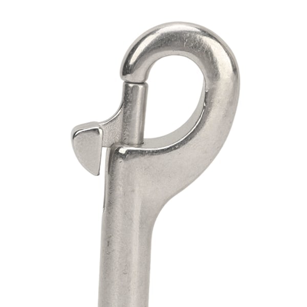 4 st Dubbeländade Bultsnäppkrokar Marinkvalitet 316 Rostfritt Stål B Form Kedjeklämma för Rep Kedjor Remmar Längd: 115mm/4.52in, Bärighet: