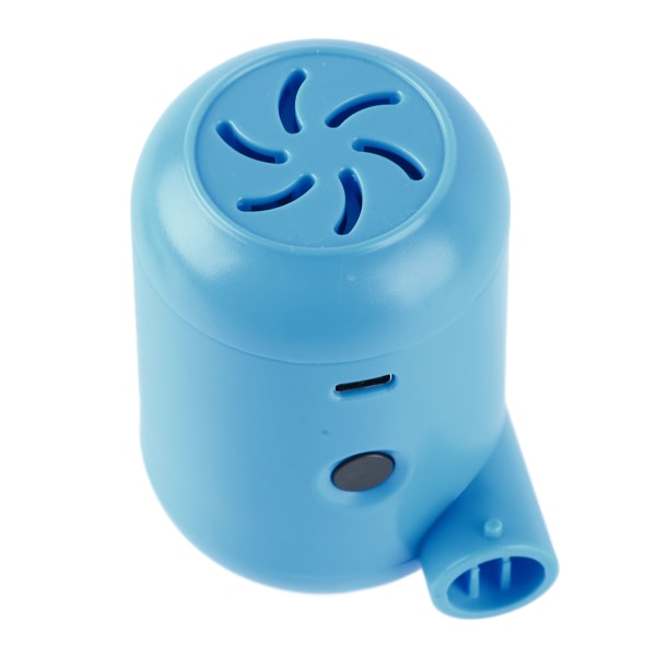 Elektrisk luftpumpe Bærbar blå inflator-deflatorpumpe Perfekt til udendørs camping med USB-port