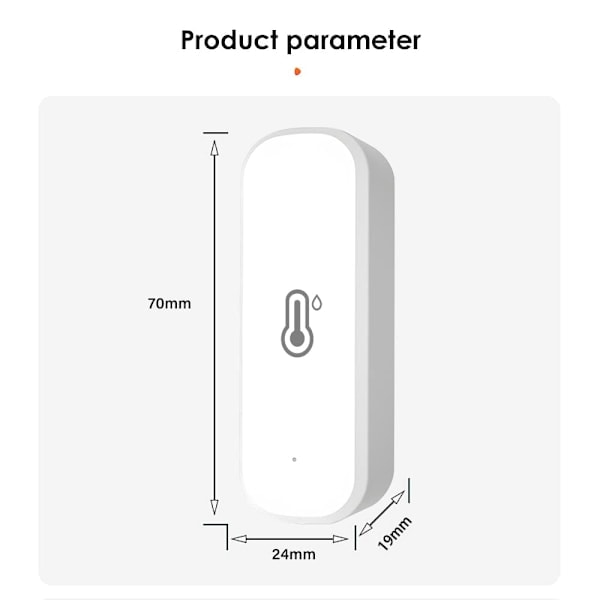 3-pakkaus, WiFi TUYA Smart Lämpötila- ja Kosteusanturi, WiFi Sisälämpömittari ja Hygrometri Kaukosäätimellä ja Ilmoitusvaroituksella（PA）