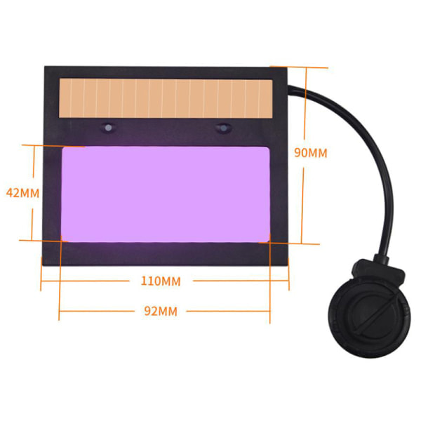IC Solarsvetsglas med automatisk mörkning för svetsning, skärning och plasma, 1 st