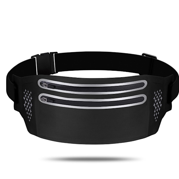 Urheilullinen piilotettu vyölaukku Juoksuvyölaukku MUSTA MUSTA.PR black black