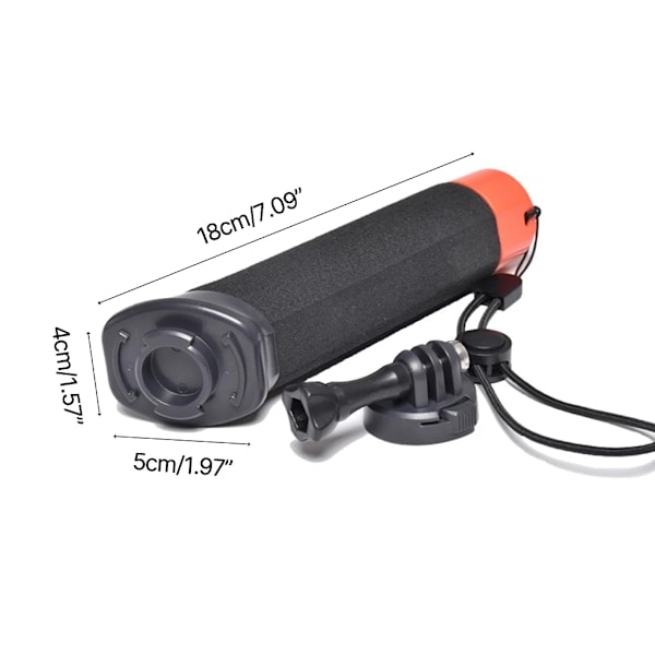 Floating Hand Grip for Action Camera Non-Slip Handle with Wrist Strap for GoPro 10 9 8 7 6 5 Cameras Water Sports