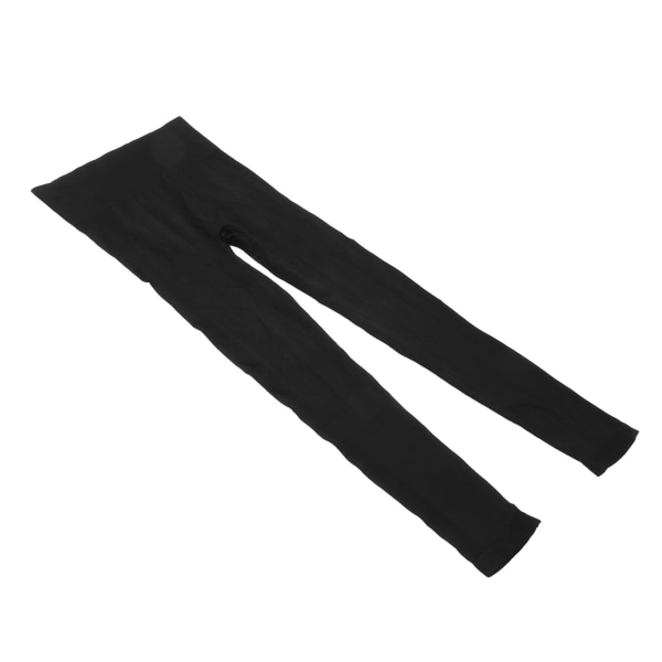 Workout Leggings Smilende ansigtsmønster Elastisk Komfortabel åndbar Yogabuks Sports Leggings til fitnessøvelse Sort XL