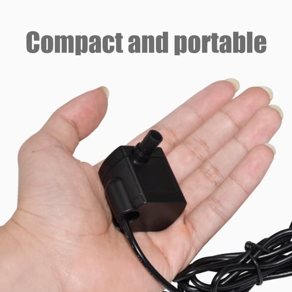 Upotettava pumppu suihkulähteille 0,4-1,5 m nostokorkeudella 180L/H 5V—pa