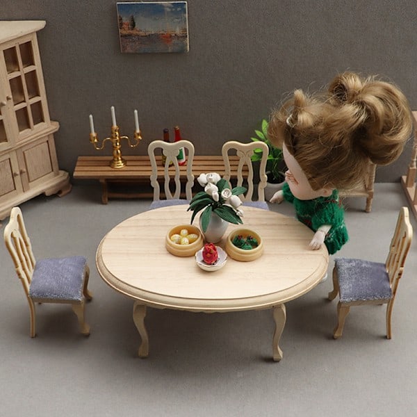 5 stk./sæt Dukkehus Miniature Møbelsæt T