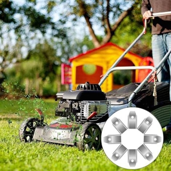 Titanreservblad - för robotgräsklippare Husqvarna Automower Gardena - med titankarbid - skruvar ingår (Set om 18 Silver).pa