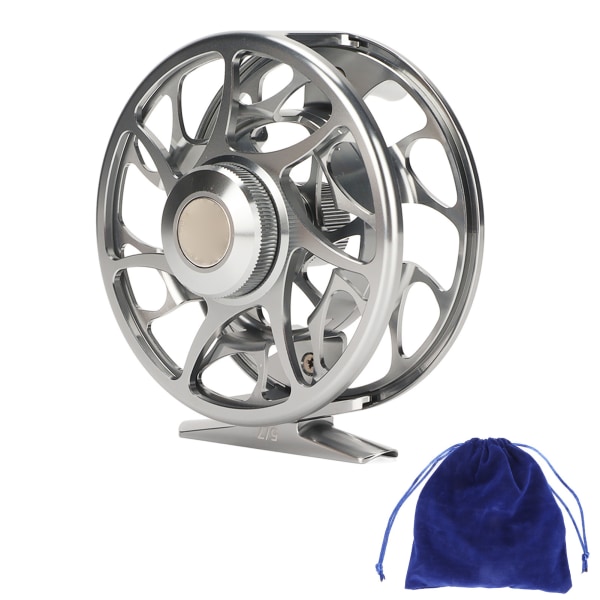 5/7 alle metal fiskehjul aluminiumslegering CNC bearbejdet fluefiskerhjul 1:1 Hastighedsforhold for ferskvandssaltvand