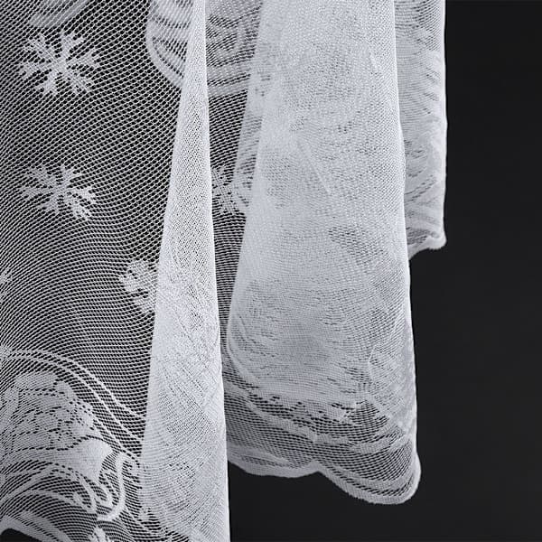 Säker Spetsduk Julmotiv Festduk Heminredning (5#)