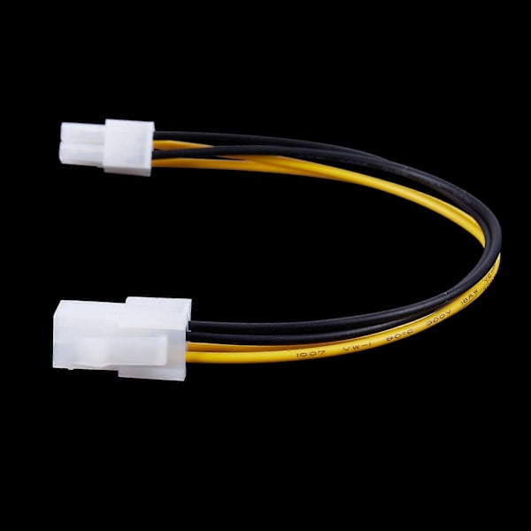 2X 20CM/8 Tommer 12V 4 Pin Han til 4 Pin P4 Hun CPU Strømforsyningsforlængerkabel.pa