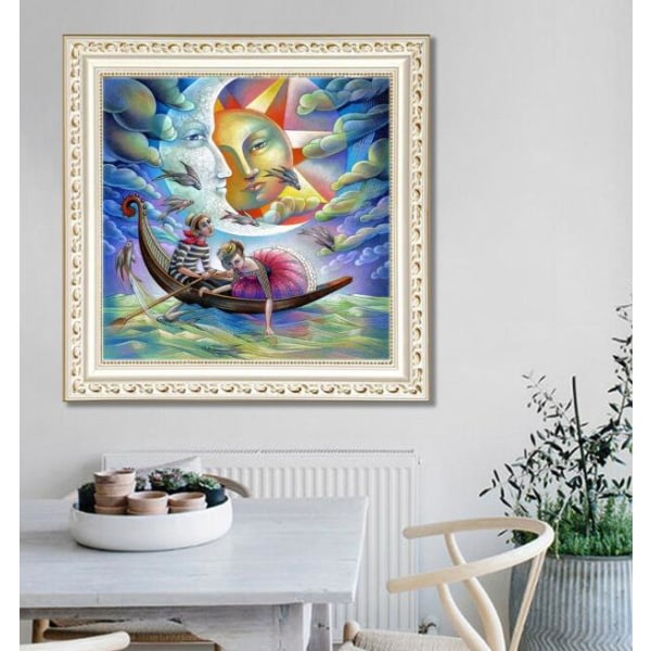 Solen i havet diamond painting (30*30 cm)