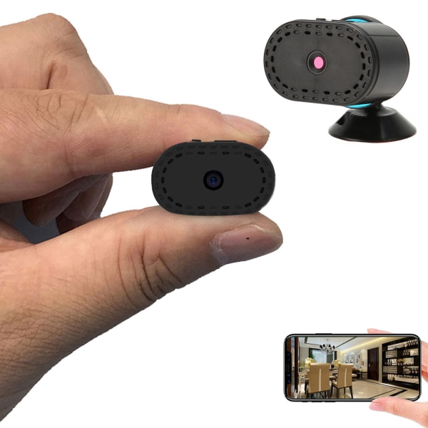 WiFi trådløst minikamera 1080P HD Night Vision Motion Detection Hjemmesikkerhetskamera
