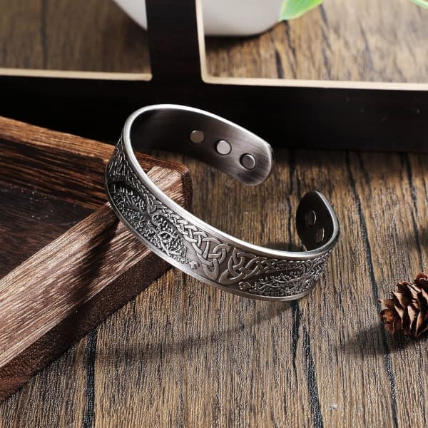Koppar Magnetarmband för Män Kvinnor Koppararmband Solid Manschett