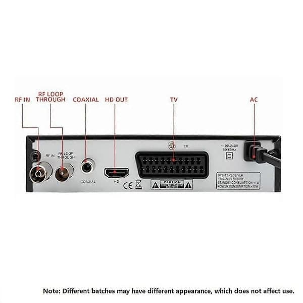 DVB-T2 HEVC 265 Digital TV-mottaker DVB-T2 265 1080p HD-dekoder USB Terrestrisk TV-mottaker EPG