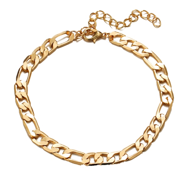 Snygga kvinnor flicka retro fotled armband fotkedja smycken prydnad gåvor (guld)