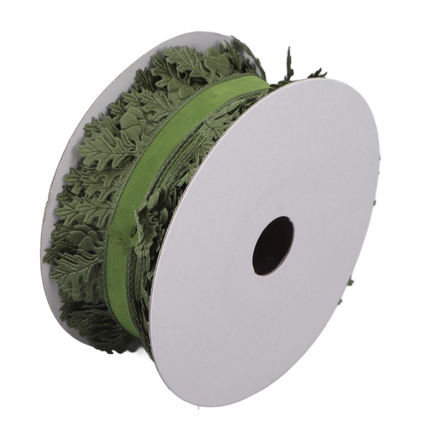 1,6 i bredd band presentpapper bladformade solid DIY bröllopsdekoration band grön