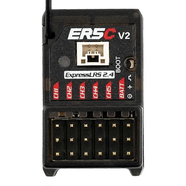 ER5C V2.0 2.4GHz ELRS PWM Mottaker ER5C V2.0 FCC 5Ch ExpressLRS 2.4GHZ PWM Mottaker for RC Bil.pa