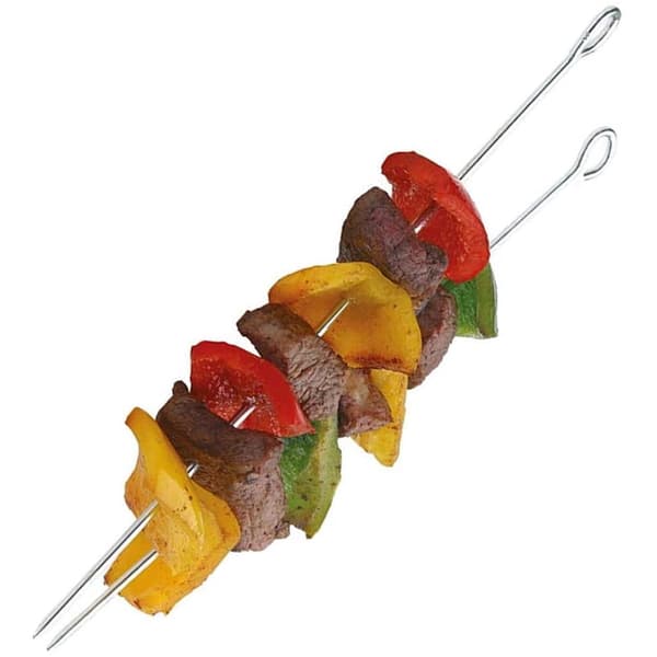 GIXUSIL Grillspyd Sæt, 6 stk, 15-20 cm, Rustfrit Stål