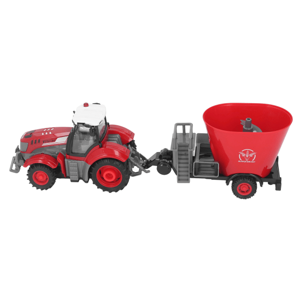 RC Farm Traktor med Trailer Fjernbetjening Traktor Legetøj RC Farm Truck Vehicle Vehicle Legetøj til børn Drenge Piger
