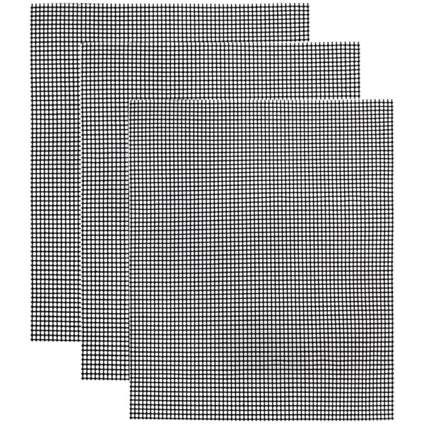 Grillnet/grillmåtte Non-stick Sort 3-pak