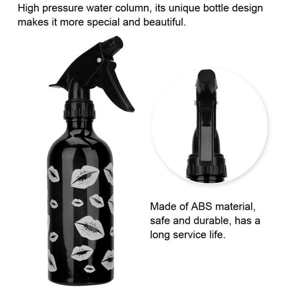 450 ml frisørsprayflaske tom flaske genopfyldelig sprøjtesalon hårværktøj (sort)