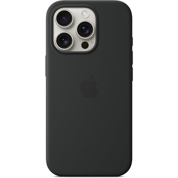 MagSafe silikondeksel for iPhone 16 Pro – Svart