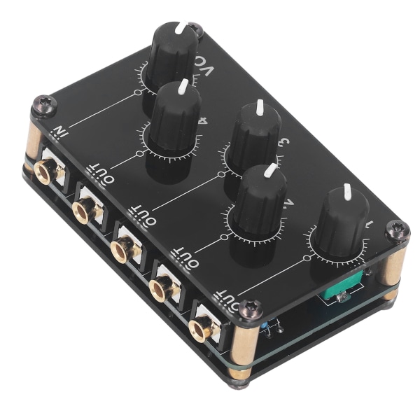 TX400 Sound Line Mixer 4-kanals Mini Stereo Portable Passive Mixer Kompakt lydkortkonsoll