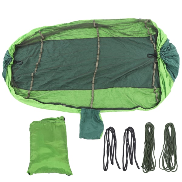 Camping hængekøje Åndbar letvægts bærbar dobbelt 2 personers hængekøjetelt til udendørs vandreture, overlevelsesrejser