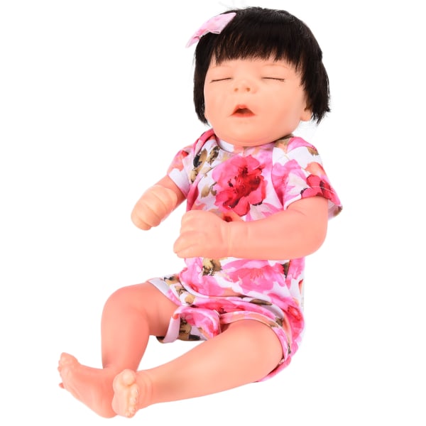 Reborn Baby Doll 18-tommers naturtro nyfødt jentedukke med klærtilbehør Bursdagsgavesamling