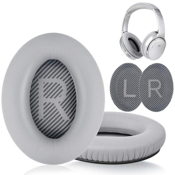 Øreputer for QC35 I/II QC25 QC15 QC 2 AE 2 AE 2i AE 2w Grey grå