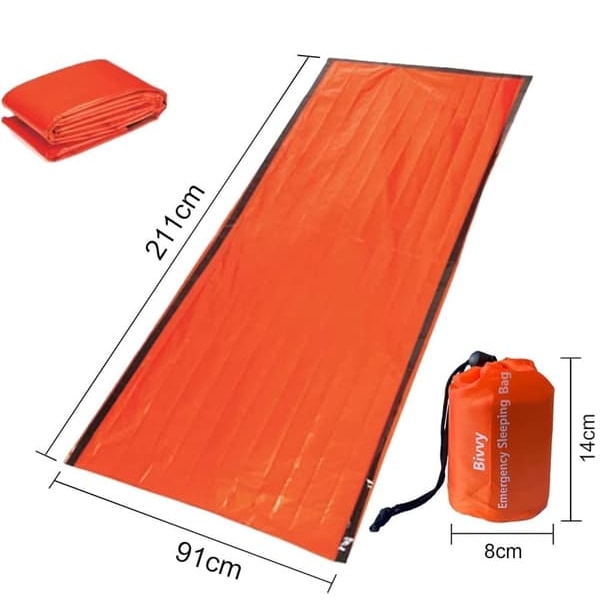 4-Pack Nödsovsäck / Bivvy – Överlevnadssovsäck
