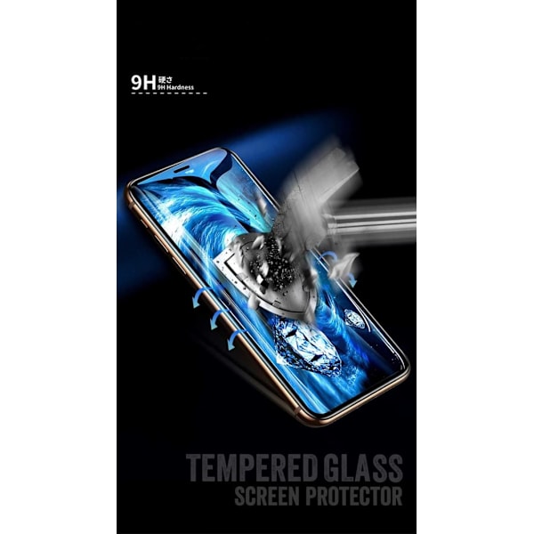 Skärmskydd i glas (6D böjt/fullt) för iPhone 12 Pro Max 6,7\", svart, SERO—pa