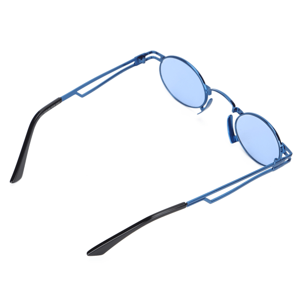 Unisex blå solbriller Briller Klut Mote Unik stil Alloy solbriller for menn kvinner