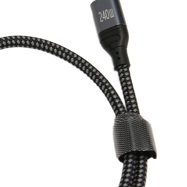 USB C til USB C Kabel 0.5m Han til Han PD240W PD3.1 E Mark Chip Nylon Type C Ladekabel til Laptop Telefon Tablet