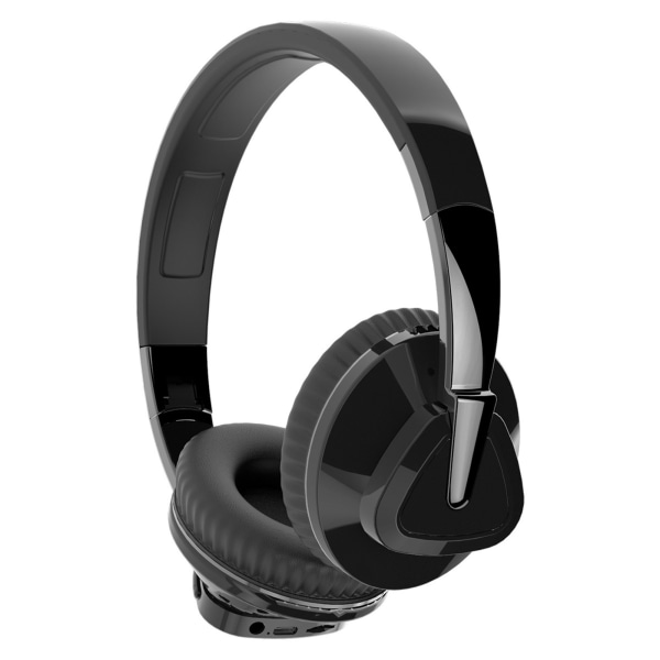 Bluetooth Headset Tung Bas Stereo Mjuk Bekväma trådlösa Bluetooth hörlurar för dator Mobiltelefon Svart