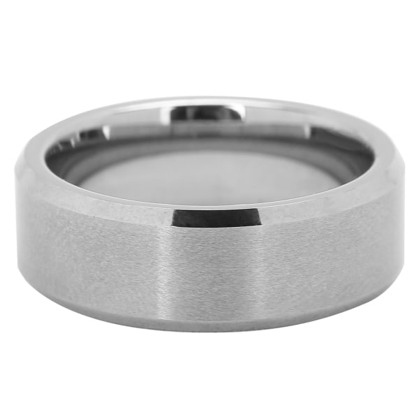 Män Enkel Snygg Ring Tungsten Steel Party Elegant Ring Finger Smycken Tillbehör GiftStål Färg