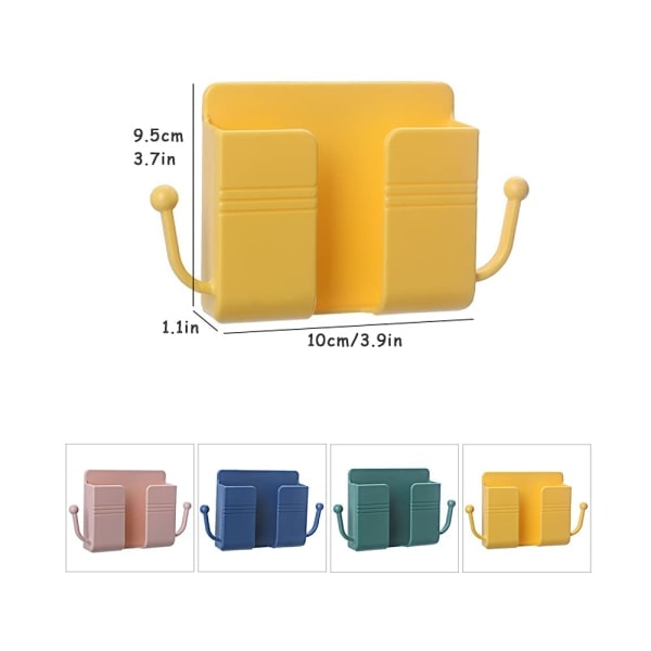 Paris_Media Organizer -laatikko, 4 kpl ABS Seinään asennettava 10x3x9,5cm 4 Väriä